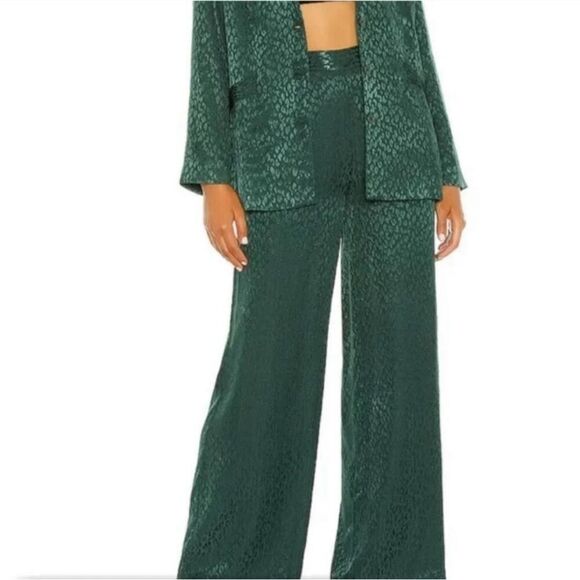 L*Space Green Wide-Leg Trousers - Picture 3 of 13